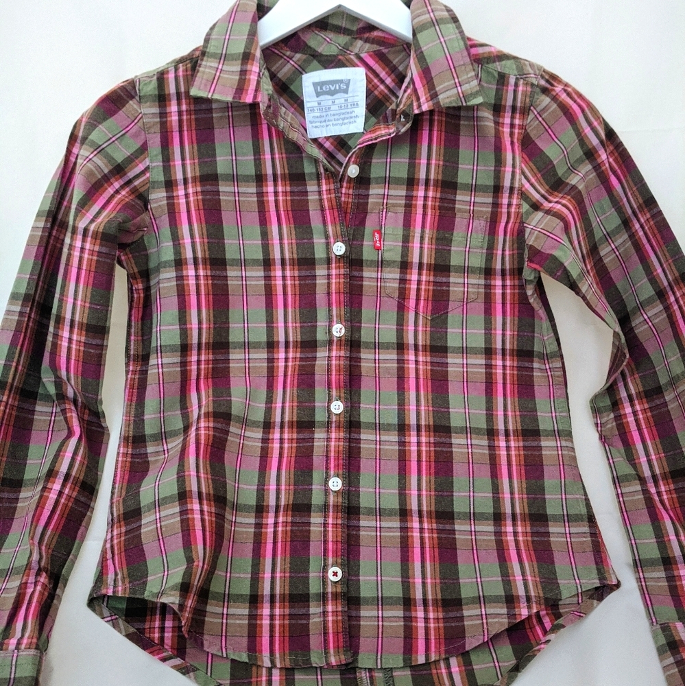 Levi's Plaid Button down